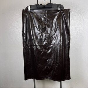 A New Day Dark Brown Women’s Midi Skirt Size 16